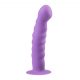 Easytoys - gewellter Dildo mit Saugnapf (lila) 