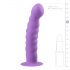 Easytoys - gewellter Dildo mit Saugnapf (lila) 