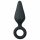 Easytoys Pointy Plug - Anal-Dildo mit Haltering - Medium (Schwarz)