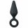 Easytoys Pointy Plug - Anal-Dildo mit Haltering - Medium (Schwarz)