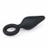 Easytoys Pointy Plug - Anal-Dildo mit Haltering - Medium (Schwarz)