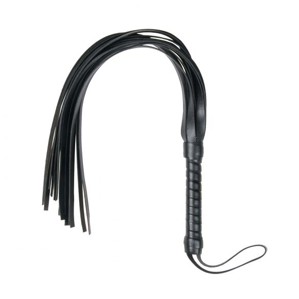 Easytoys Flogger - weiche Kunstlederpeitsche (schwarz)