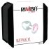 Rimba XS - Analplug aus Metall mit rosa Stein (silber)