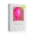 Easytoys Diamond - Anal-Dildo mit weißem Stein (mittelgroß) - pink 