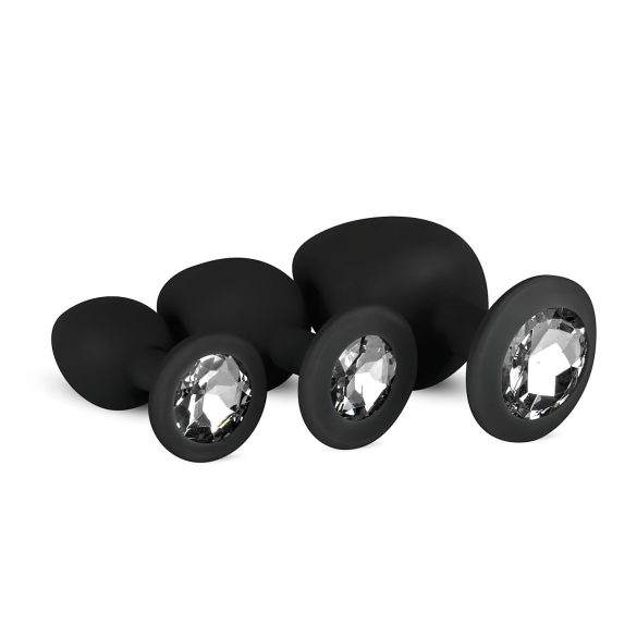 Easytoys Diamond - Anal Plug Set (Schwarz)