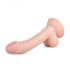 Real Fantasy Vince - Dildo mit Hoden und Vorhaut - 19,5 cm (natur)