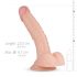 Realistischer Fantasy-Dildo mit Hoden - 22cm (natur)