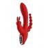 Red Revolution Hera - aufladbarer, wasserfester Dreizweigvibrator (rot) 