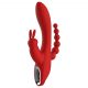 Red Revolution Hera - aufladbarer, wasserfester Dreizweigvibrator (rot) 