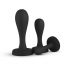 BUTTR Butt Kickers - Analdildo-Set - Schwarz (3-teilig) 