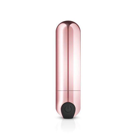 Rosy Gold Bullet - wiederaufladbarer Mini-Stabvibrator (Roségold) 