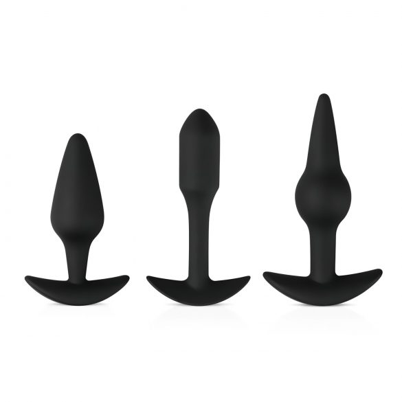 Easytoys Pleasure Kit - Vielfältiges Anal-Plug-Set (Schwarz)