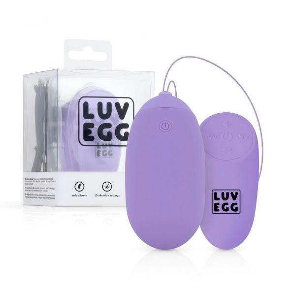 LUV EGG XL - Akkubetriebenes, kabelloses vibrierendes Ei (lila) 