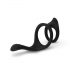 Easytoys Pleasure Ring - Flexibler Penis- und Hodenring (Schwarz)