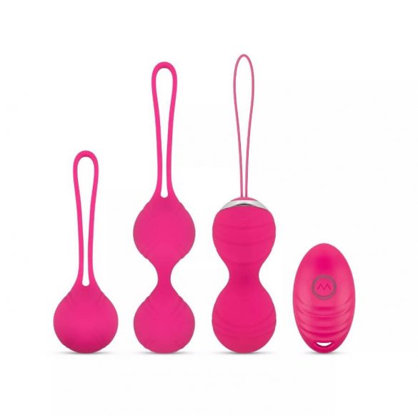 Easytoys LoveBalls - Vibrations-Liebeskugel-Set - 3-teilig (Rosa) 