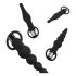 Easytoys - Wiederaufladbares Analdildo-Set - 4-teilig (schwarz) 