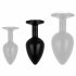 Easytoys Anal Collection - Anal-Dildo mit Stein - M (schwarz)