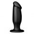 BUTTR AH-1 - Saugnapf Analdildo (schwarz)