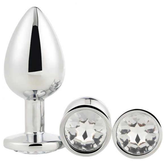 Gleaming Love - Anal Plug Set - Silber (3-teilig)