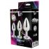 Gleaming Love - Anal-Plug-Set - Silber (3-teilig)