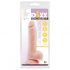 Mr. Dixx 7,6 - Saugnapf und Hoden Dildo - Natur (19,5cm) 