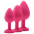 Flirts Anfängerset für Analtraining - 3er Plug-Set - Rosa