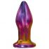 Glamour Glass - konische, funkgesteuerte, Glas Anal Vibrator (farbig) 