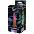 Glamour Glas - spitz, bunter analvibrator mit Fernbedienung