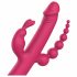 Dreamtoys Überall Vergnügen Vibe - Akkubetriebener, 4-zweigiger Vibrator (pink) 