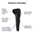 Satisfyer Men Wand - wiederaufladbarer, wasserdichter Eichelvibrator (schwarz)