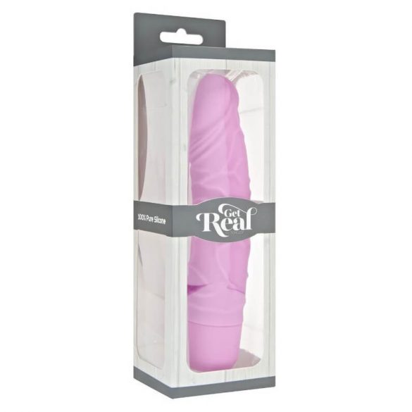 Classic Get Real - lebensechter, rosa Silikon-Vibrator 