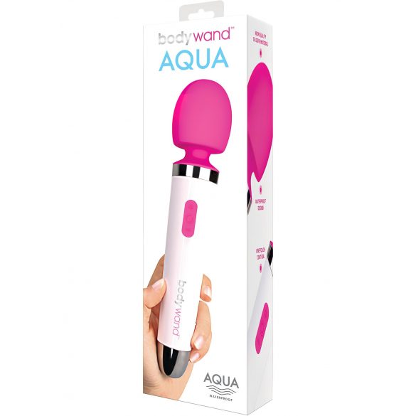 Bodywand Aqua Wand – wasserdichter Massagevibrator (weiß-pink)