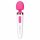 Bodywand Aqua Mini - wiederaufladbarer, wasserdichter Massage-Vibrator (weiß-rosa) 