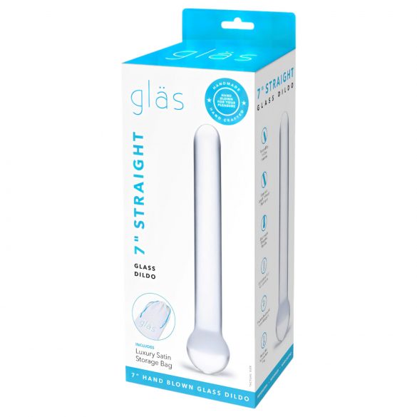 GLAS - Klassischer Glas Dildo (transparent)