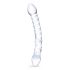 GLAS - Doppeldildo aus Glas (transparent) 