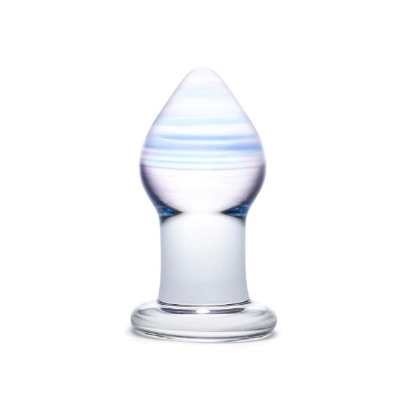 GLAS Amethyst Regen - Glas Anal Dildo (transparent lila) 