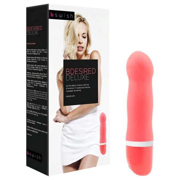 B SWISH Bdesired Deluxe - Kräftiger Kopf Vibrator (Koralle)