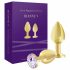 Rianne - Luxus 2-Messeteil Anal Plug Set (Gold) 