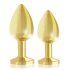 Rianne - Luxus 2-Messeteil Anal Plug Set (Gold) 