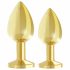 Rianne - Luxus 2-Messeteil Anal Plug Set (Gold) 