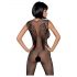 Obsessive N112 - Netz-Bodystocking mit Engelsflügeln - Schwarz (S-L)