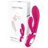 Nomi Tang Wild Rabbit 2 - Akkubetriebener G-Punkt Vibrator mit Klitorisaufsatz (rosa) 