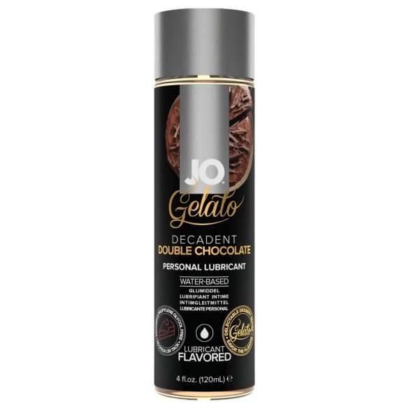 Jo Gelato Doppel Schokolade - essbares, wasserbasiertes Gleitmittel (120ml) 