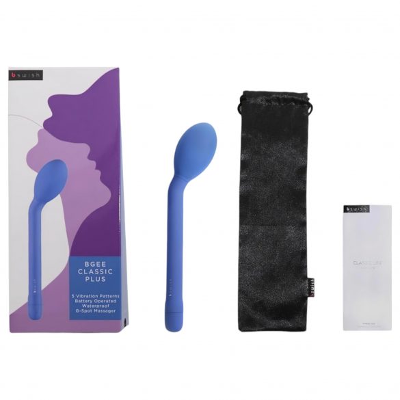 B SWISH Bgee Classic Plus - wasserdichter G-Punkt Vibrator (blau) 