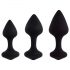 FEELZTOYS Bibi - Analplug-Set - Schwarz (3-teilig)