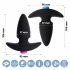 FEELZTOYS Funkybutts - wasserdichtes, drahtloses Anal-Vibrator-Set - (Schwarz) - 