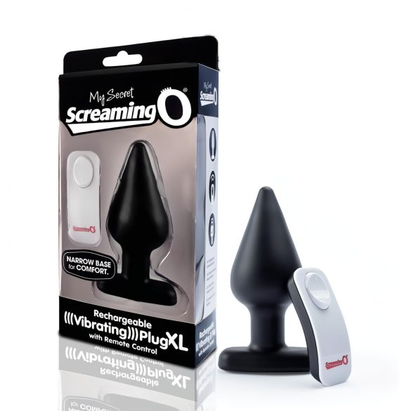 Screaming Plug XL - Anal-Vibrator (schwarz)