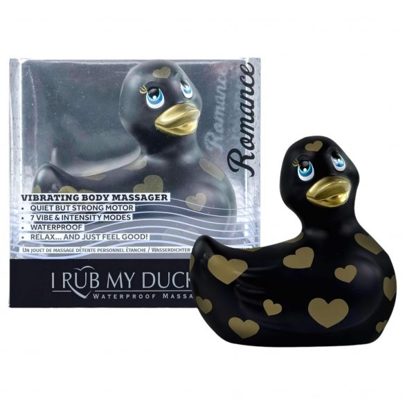 Mein Duckie Romance 2.0 - Ente wasserdichte Klitorisvibrator (schwarz-gold) 