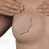 Bye Bra D-F - Unsichtbares Brustlifting Klebeband - Nude (3 Paare) 