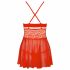 Obsessive 838-BAB-3 - Pikantes Spitzen-Babydoll mit Tanga (Rot)  - XXL